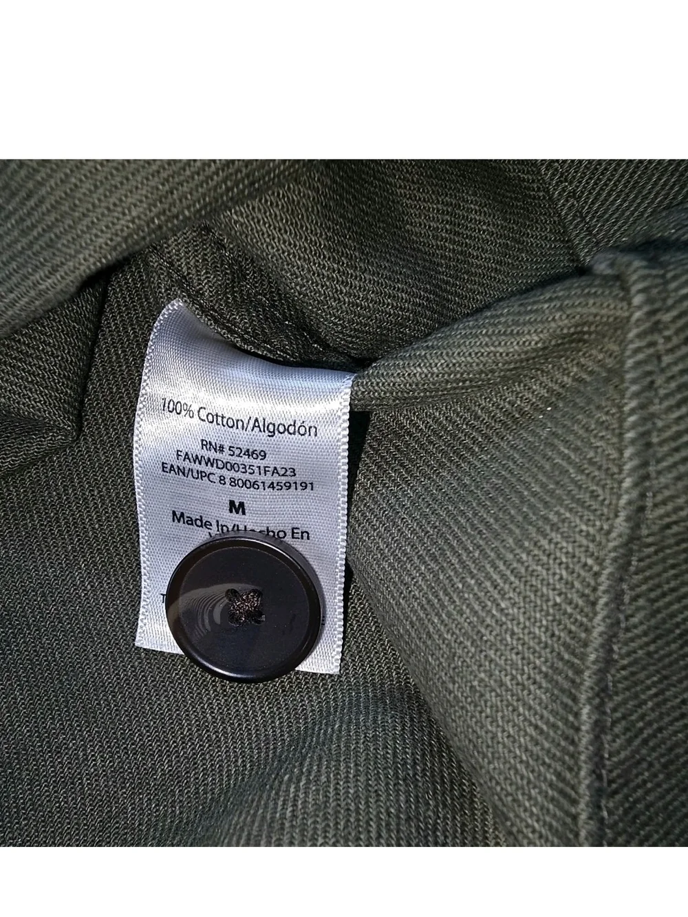 Utility Military Mini Dress Womens Olive Green Belted Button Pockets Cotton M